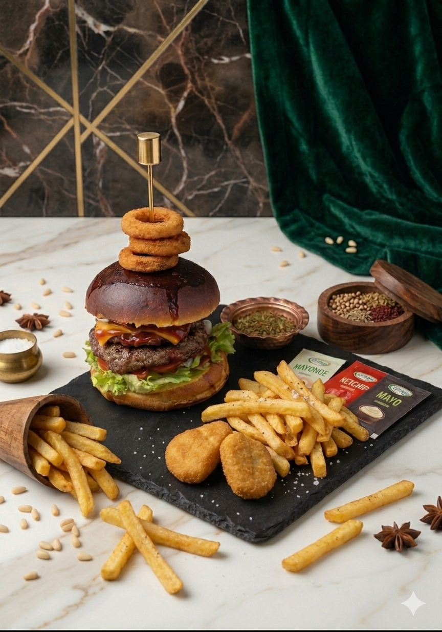 HHG Cheddar Ekstra Burger Menü